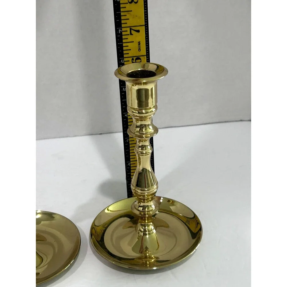 Vintage Baldwin Brass Candlestick Holders Pair of 2
